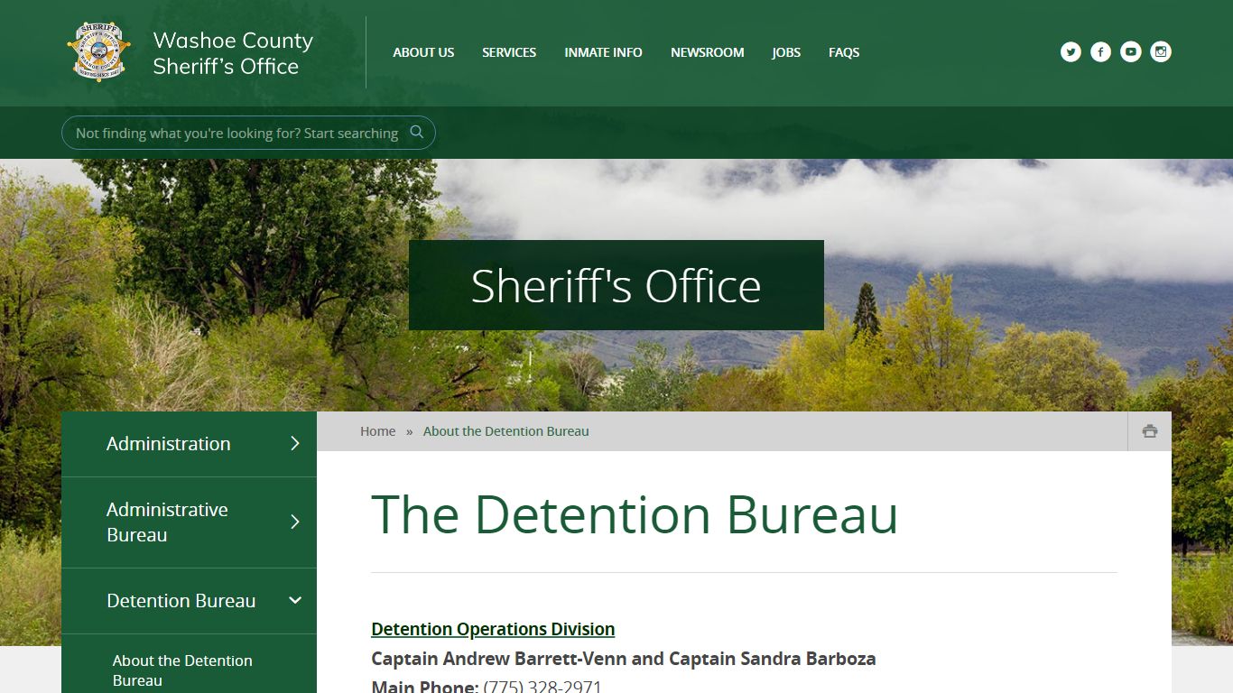 The Detention Bureau - washoesheriff.com
